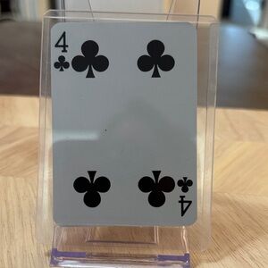 Jimmy Choo 4 of Clubs Playing Card